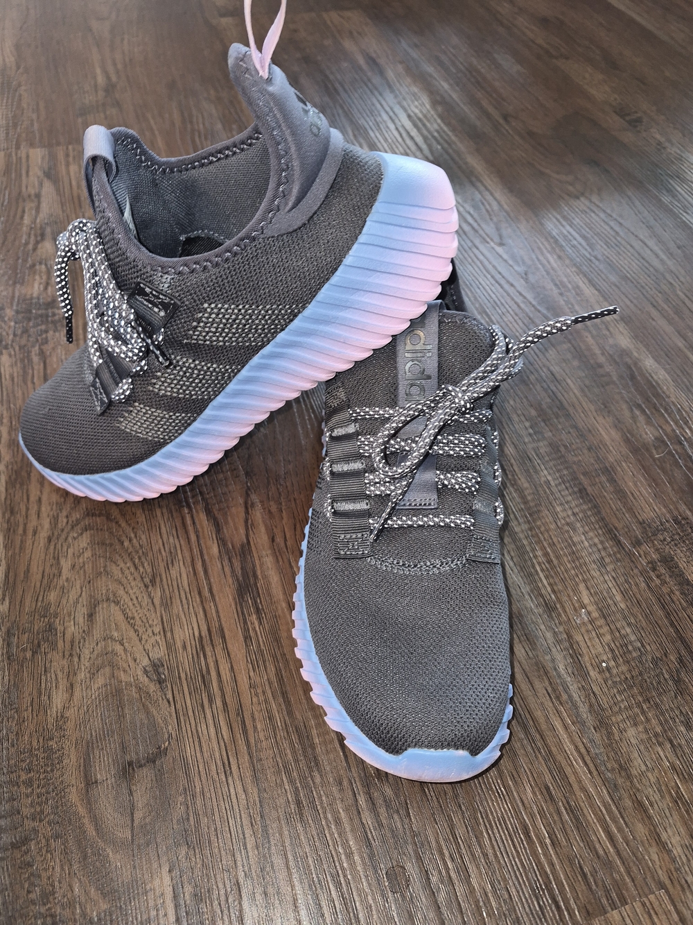 Adidas 2023 Kaptir Flow Grey Bliss Lilac Sneakers IE3606 Woman Sz 8
